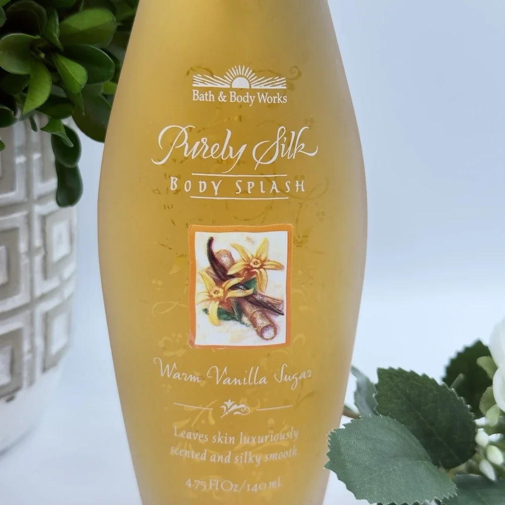 Vintage Bath & Body Works Purely Silk Body Splash Warm Vanilla Sugar 4.75‎ oz